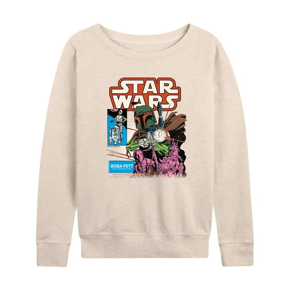 Star Wars - Boba Fett Comic Cover - Women's French Terry Pullover Sweatshirt
