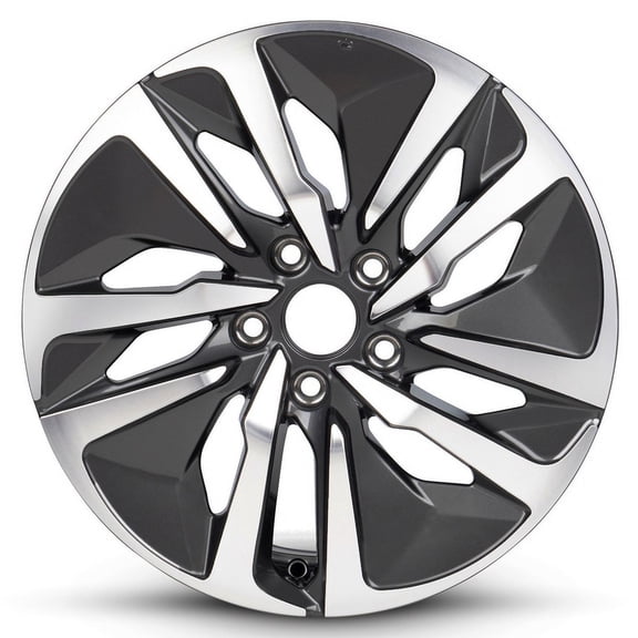 New OEM Replacement Wheel 17x7.5 in for 2018-2022 Honda Accord Machined Face with Painted Inlay Gunmetal 17 inch Aluminum Rim