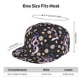 thumbnail image 6 of Haiem Snake And Floral1 Classic Snapback Cap Flat Bill Hat Baseball Cap Adjustable Size Cotton Dad Hat, 6 of 9