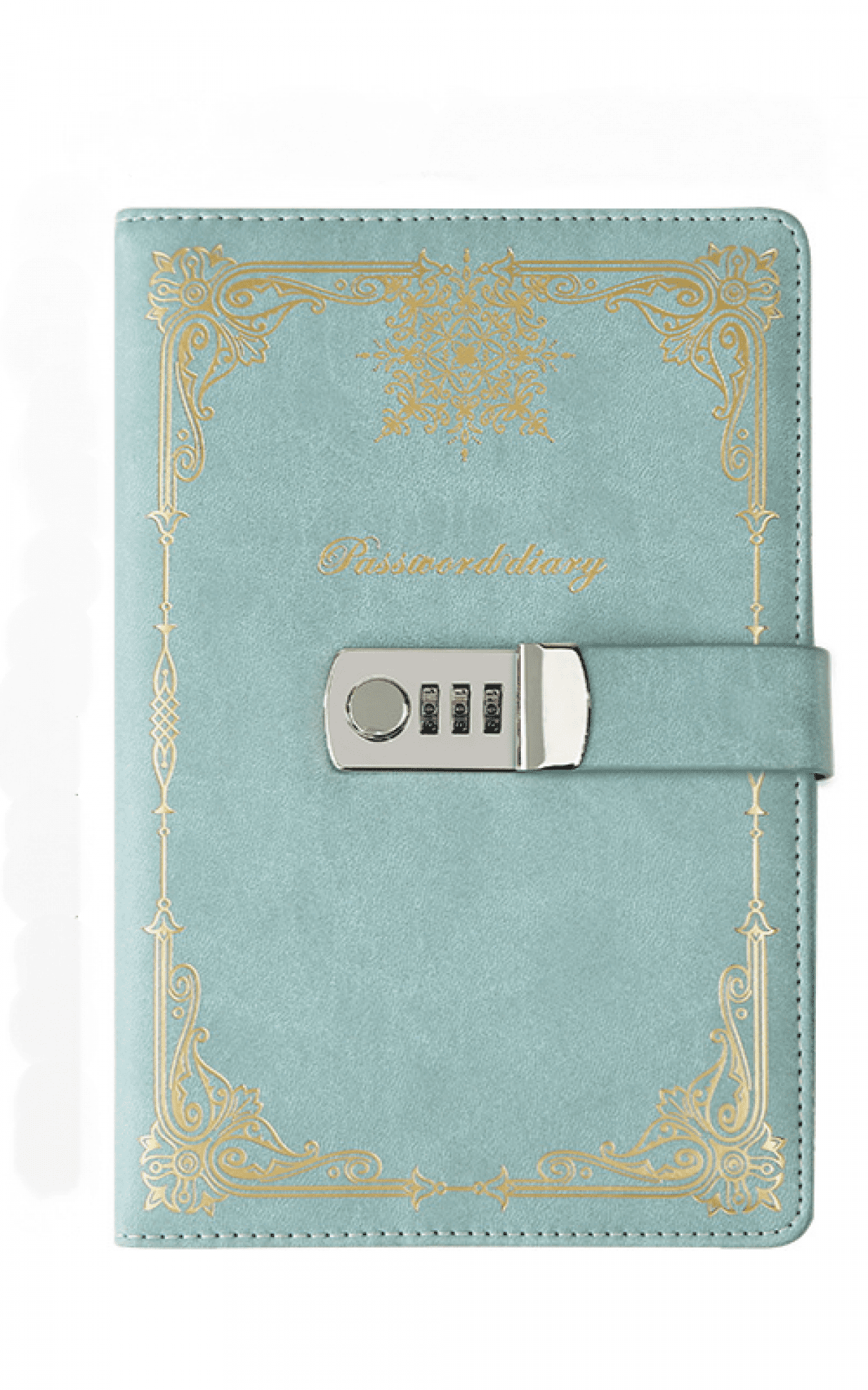 Aveki Password book female retro style with lock notepad diary A5 student notebook creative business hand ledger ST-001