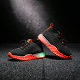 thumbnail image 4 of Fjofpr Shoes for Girls Sneakers for Girls Sneakers for Boys Light Up Toddler Girl Shoes Light Up Children Kids Baby Girls Boys Letter Mesh Led Luminous Sport Run Sneakers Shoes, 4 of 8