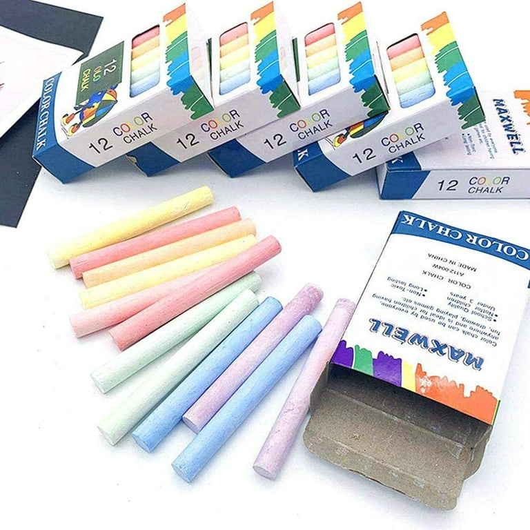 Weimy 12-Count Colored Dustless Chalks Non-Toxic, Truly Dust Free Chalk For  Art Decorating Chalkboard Blackboard (12Colored-Y) - Imported Products from  USA - iBhejo