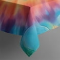 thumbnail image 5 of Colorful Rainbow Tie Dye Spiral Pattern Square Tablecloth,Waterproof Square Table Cover,Wipeable Spillproof Washable Table Cover for Home Kitchen Party Decor 42"X42"(107x107cm), 5 of 6