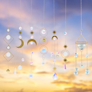 Crystal Suncatchers, Hanging Crystals Ornament Sun Catcher with