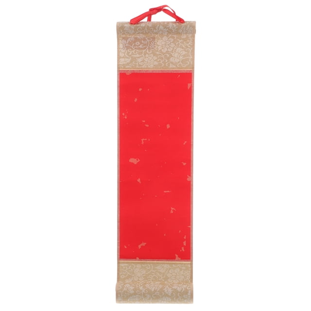 KAKOWELY blank hanging wall scroll Mini Scroll Hanging Painting Xuan Paper Gold Sprinkled Wax Dyed Semi-Ripe Blank Retro Calligraphy Creation Hand Scroll For Office Decor