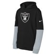 thumbnail image 2 of Youth Nike  Black Las Vegas Raiders  Club Pullover Hoodie, 2 of 3