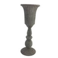 thumbnail image 2 of Flores de metal Florero Titular de maceta Brote Planta de interior Maceta Centros de Flores artificiales Vela para Bonsai hogar Gris Fernando florero decorativo, 2 of 7