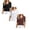 3PCS Black & White & Coffee, variant on Women's 1/2 Sleeve Tops Half Length Sleeve V-neck T Shirts Slim Fit Casual Elbow Summer Basic Tees, 3 Pack