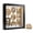 Black, variant on DIY Mini Museum Silhouette Box, Personalized Miniature Memory Frame for Cherished Moments, Therapeutic Craft Kit with Gold Frames & Figurines (Brown)