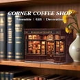 thumbnail image 4 of Kit de miniaturas de escenas DIY Fsolis Book Nook Corner Coffee Shop, 4 of 6