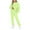 Fluorescent Green, variant on Capreze Long Sleeve Sweatsuits For Womens Solid Color Casual Lounge Sets Long Sleeve Activewear Joggers Outfits Blue XL