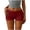 Wine, variant on XPMWRP Women's Fold Over High Waist Stretch Slim Fit Yoga Biker Shorts Summer Athletic Workout Casual Short Pants Gray XL