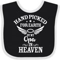 thumbnail image 3 of Inktastic Handpicked for Earth by My Opa in Heaven with Angel Wings Boys or Girls Baby Bib, 3 of 4