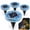 Blue, variant on Solar Outdoor Mosaic Disk Lights, Waterproof Colorful Mosaic Glass Solar Stake Lights for Pathway, Garden, Lawn & Patio, Auto Dusk-to-Dawn Landscape Decor