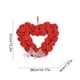 thumbnail image 3 of Decoraciones De Plástico Corona De Rosas De Plástico Rojo De 35x32x4cm Para Decoración Romántica De Puertas, Paredes O Mesas (1 Unidad) Rkxzt, 3 of 7