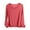 #0107-Red, variant on Uootdi Long Gift Sleeve Shirts for Women Modal V Neck Solid Color Basic Tee Soft Comfy Blouse Top Soft Ladies Pajama Shirt