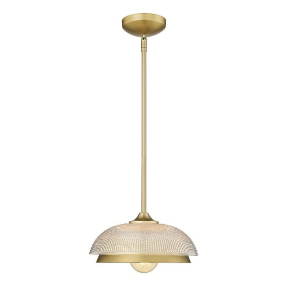 Golden Lighting Crawford 1-light Pendant in Brushed Champagne Brass