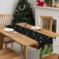 thumbnail image 4 of Green Christmas Tree Dresser Scarf Farmhouse, Dining Table Decorations for Wedding/Parties, Xmas Tree Snowflake Table Runner 72 Inches Long for Kitchen Dining, 18 x 72 In, 4 of 9