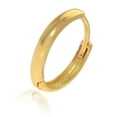 thumbnail image 2 of JewelStop 14K Yellow Gold Single Men's Huggie Hoop Hinged Earring 2x13mm, 2 of 4