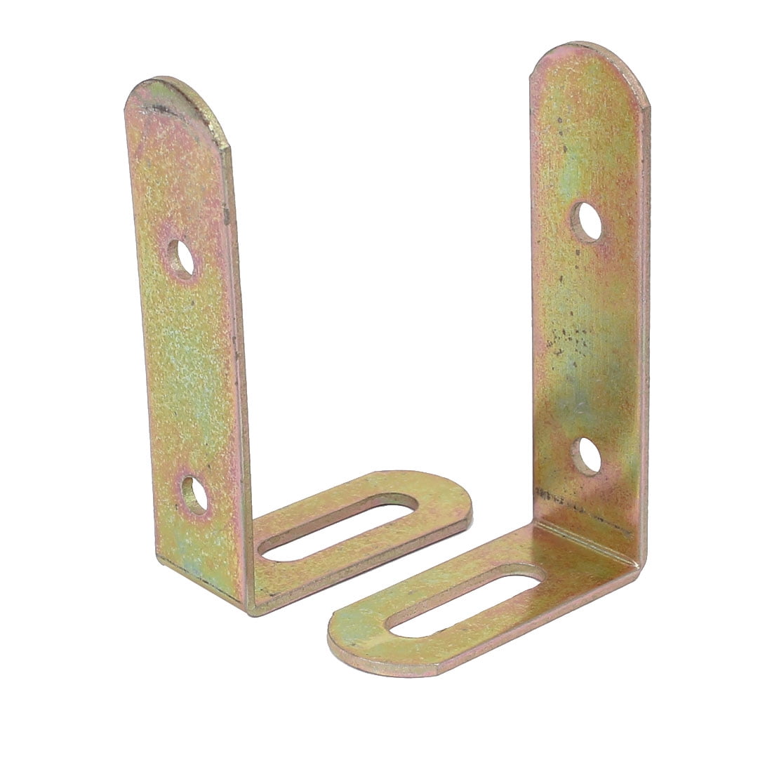 69mmx43mmx19mm L Shape Angle Bracket Corner Brace Fastener Bronze Tone