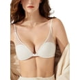 thumbnail image 4 of ZAXARRA Women’s Mesh Bralette, Soft Lightly Padded Wireless Bra Adjustable Spaghetti Strap Everyday Bra, 4 of 5