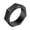 Black, variant on Seven Virtues Rotatabl e Rings for Women Men Septangle Band Stainless Steel Couple Matching Simple Dainty Lucky Personalized Gift Jewelry Silver 11