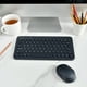 thumbnail image 2 of Mini teclado inalámbrico compacto de oficina con receptor USB, 78 teclas, gris, 2 of 5