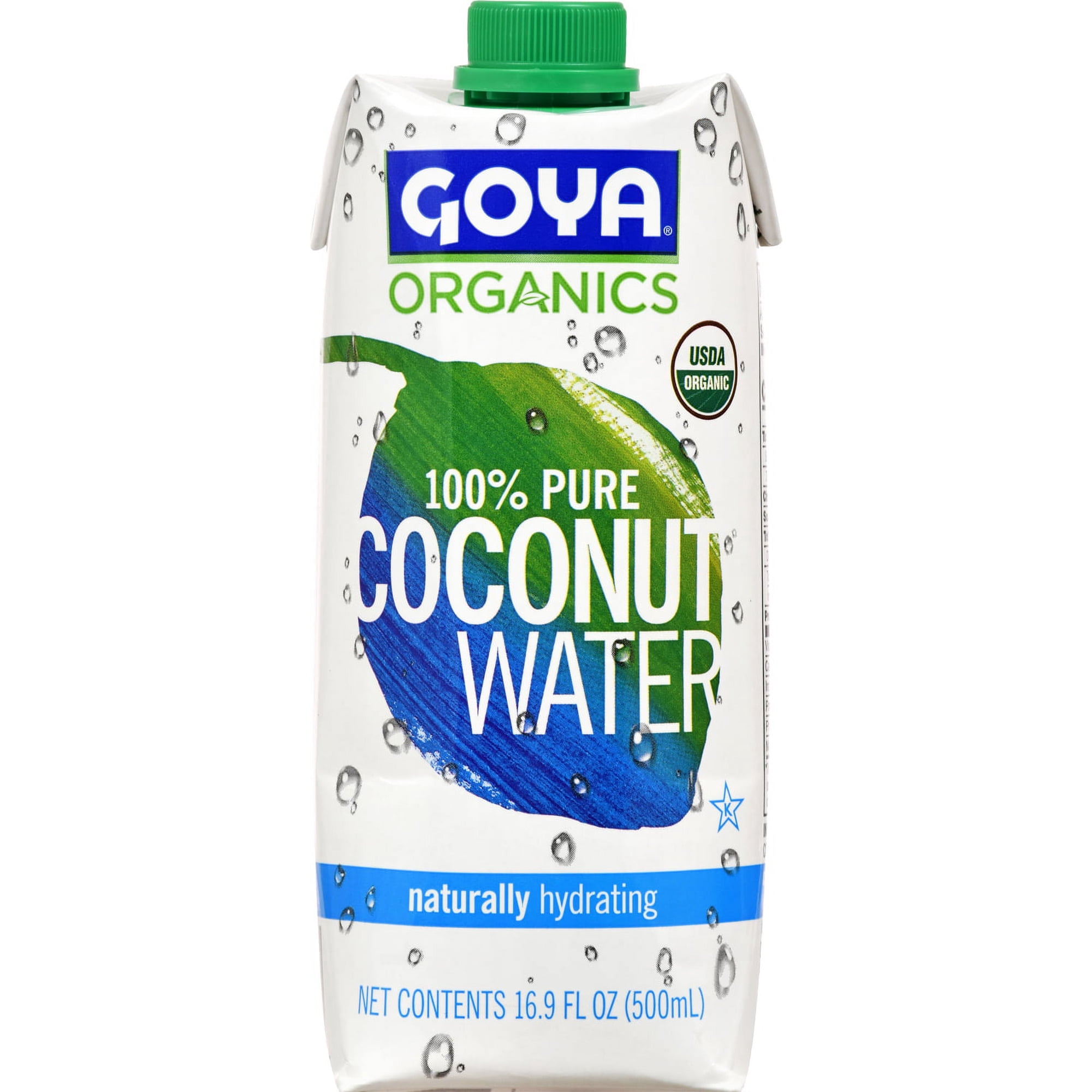GOYA Organic Coconut Water, 16.9 fl oz Carton, Tropical Drink