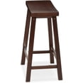 thumbnail image 5 of ZXNYH Solid Wood Saddle-Seat Kitchen Counter Barstool, 29-Inch Height, White - Set of 2, 5 of 8