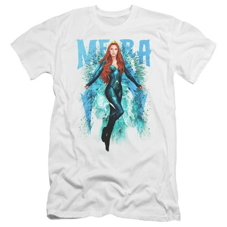 Aquaman Movie Mera Premium S/S Adult 30/1 T-Shirt White