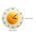 thumbnail image 4 of Creative Wall Clock Poached Egg Shape Clock Living Room Decor Battery Powered, 4 of 7