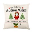 thumbnail image 1 of HEVIRGO Christmas Pillowcase Decorative Comfortable Washable Protective Hidden Zipper Throw Pillow Cover Home Decor for Office, 1 of 10