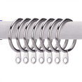 thumbnail image 4 of 120 Pcs Metal Curtain Ring for Curtains and Poles,Dangling Sliding Ring 32 mm Inner Diameter (Silver), 4 of 5