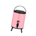 thumbnail image 3 of Dispensador de bebidas frías y calientes, barril aislado con grifo, dispensador de bebidas aislado, cubo para té con leche para casas de té y oficinas 10L Rosa, 3 of 8