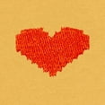 thumbnail image 2 of Dalix Pixel Heart Embroidered Fleece Cropped Hoodie Cold Fall Winter Women in Heather Mustard L Large, 2 of 5