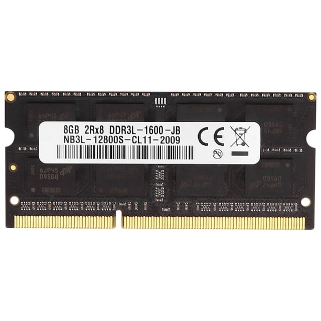 Memoria RAM DDR3 de 8 GB para portátil, 1600 MHz, PC3-12800, 1,35 V, 204 pines, SODIMM, compatible con canal dual para memoria AMD para portátil.