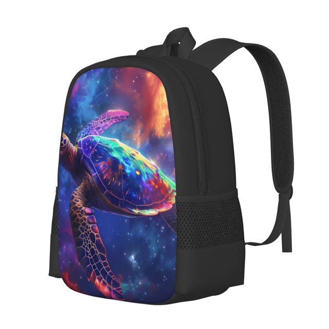 Balery Starry Sky Turtle Mochila para hombre y mujer - Tela Oxford 600D resistente - Gran capacidad, resistente al agua, ideal para la escuela, viajes y senderismo