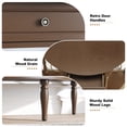 thumbnail image 2 of HLR 40" Mid Century Console Table with Drawer, Assembled Entryway Table with Storage for Hallway, Brown, 2 of 9
