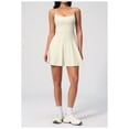 thumbnail image 2 of PISONIC Womens Tennis Dress, 2-in-1 Golf Workout Dress with Built-in Bra & Shorts Pockets, Athletic Dresses with Adjustable Strap, 2 of 6