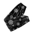 thumbnail image 7 of Garbnen Snowflake Flannel Sleep Pants for Men Winter Fluffy Fleece Sleep Pants for Men with Pockets Wide Leg Elastic Band Soft Pajama Pants, 7 of 7