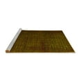 thumbnail image 2 of Ahgly Company Machine Washable Indoor Square Abstract Yellow Modern Area Rugs, 5' Square, 2 of 4