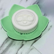 Portable Soap Dish Soap Holder with Drainage Soap Tray for Bathroom Green