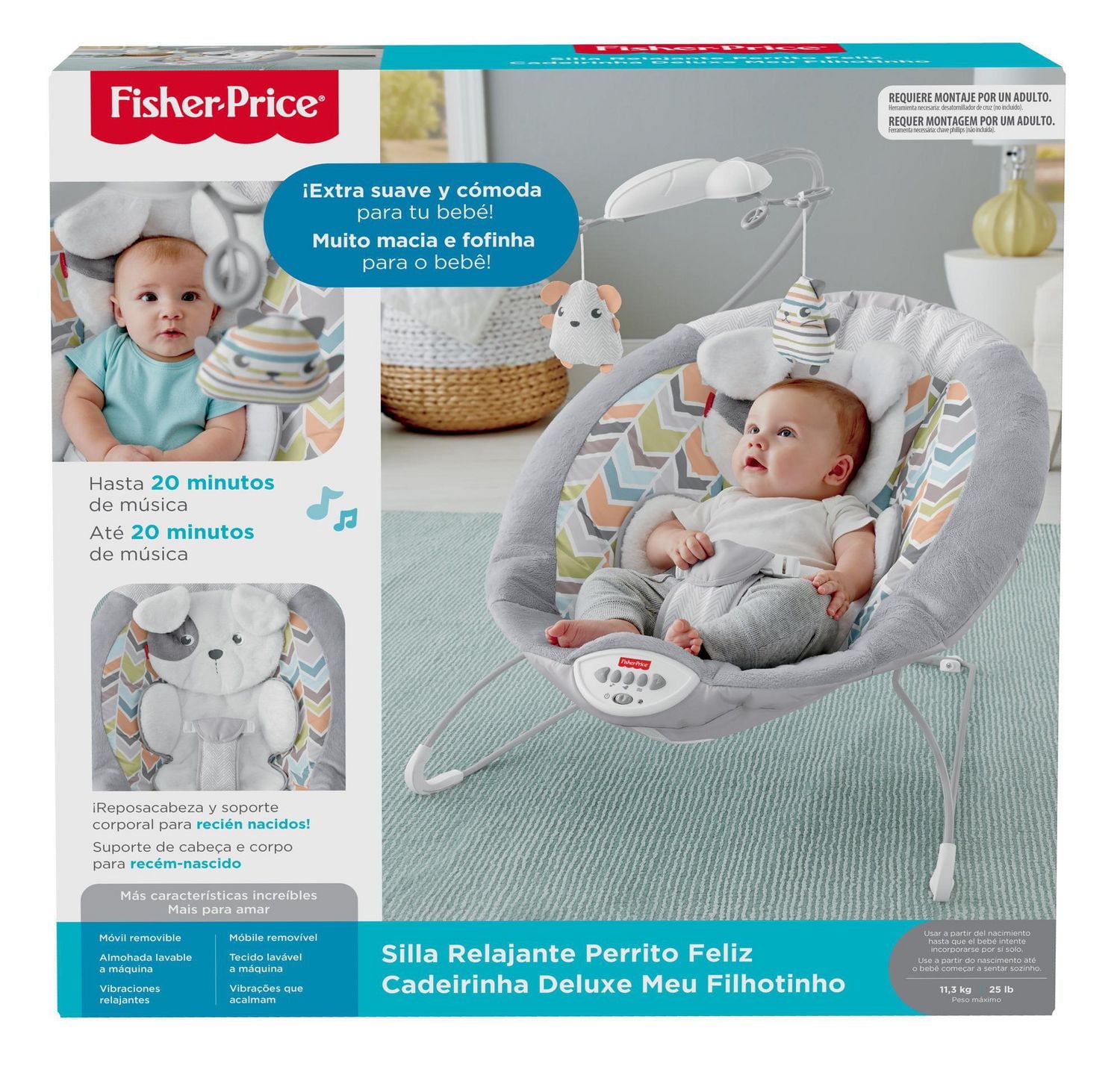 Fisher-Price Sweet Snugapuppy Dreams Deluxe Bouncer
