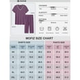 thumbnail image 3 of MoFiz Women's Solid Bamboo Pajamas Set Short Sleeve V-Neck Top and Capri Pants with Pockets Loungewear 2-Piece for Women, 3 of 7