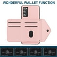 thumbnail image 4 of Allytech Galaxy S20 FE 5G/ S20 Lite Wallet Case with Hand Wrist, Back Cover Cards Slots Holder Luxury PU Leather Shockproof Anti-Scratch Bumper Phone Case for Samsung Galaxy S20 FE 5G/ S20 Lite, Pink, 4 of 8