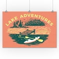 thumbnail image 2 of Lake Life Series, Lake Adventures, Dock (24x36 Giclee Gallery Art Print, Vivid Textured Wall Decor), 2 of 3