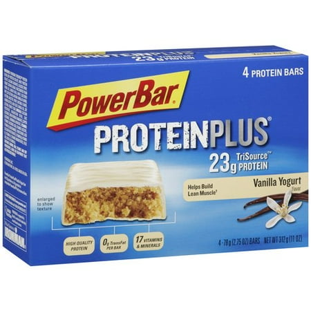 PowerBar Protein Plus Vanilla Yogurt Bars, 2.75 oz, 4ct