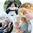 thumbnail image 6 of FOREEMME Baby Beanies for Boys Girls Newborn Baby Hat with Mittens Cute Cotton Hospital Hats for 0-6 Months, 6 of 6