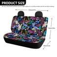 thumbnail image 4 of Psesaysky Colorful Butterfly Non-Slip Replacement Seat Protectors Set of 2 Waterproof All Weather Car Back Seat Cover for Auto Car Interior, 4 of 4