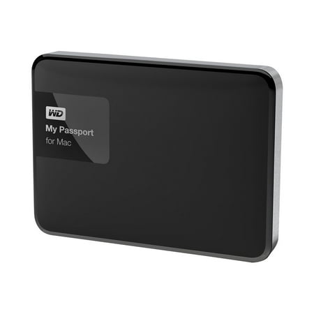 WD My Passport for Mac WDBJBS0010BSL - Hard drive - encrypted - 1 TB - external (portable) - USB 3.0 - RoHS 2002/95/EC - 256-bit AES -